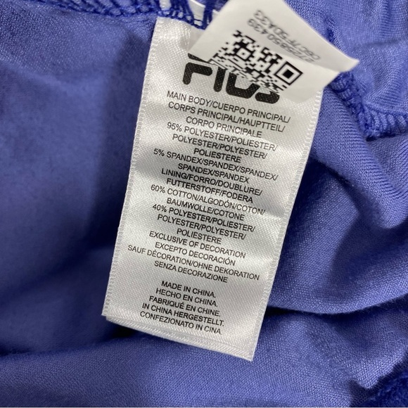 Fila Half Zip Velvet Hoodie Sweatshirt Blue Sz Small Athletic Active Athleisure - Picture 5 of 9